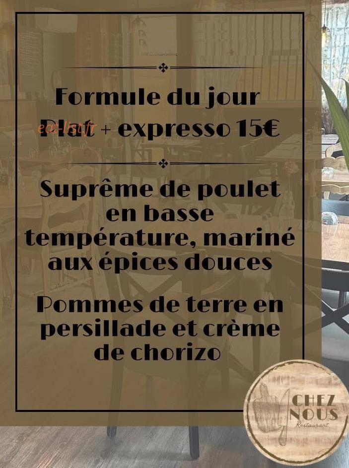 Chez Nous — carte page 1