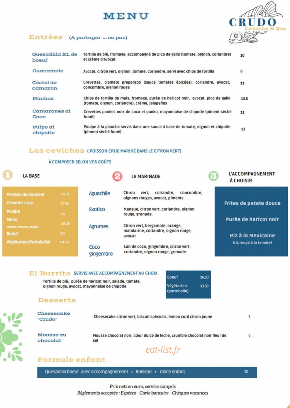 Crudo — carte page 1