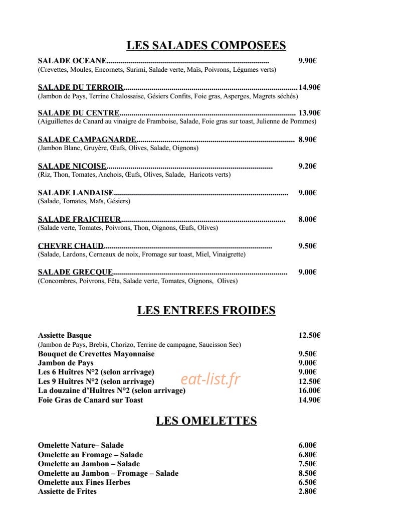 Hôtel du centre — carte page 2