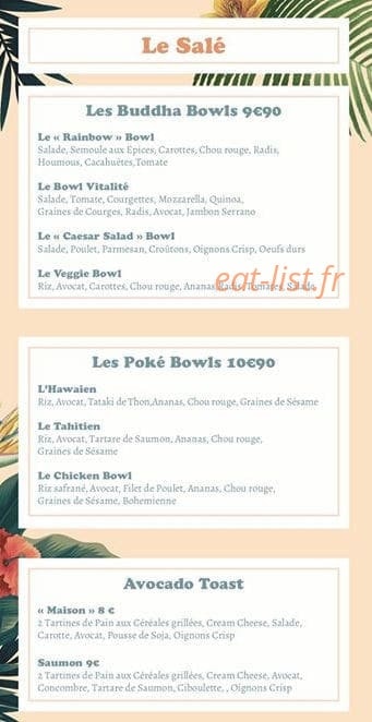 L’Açaï Bowl — carte page 3