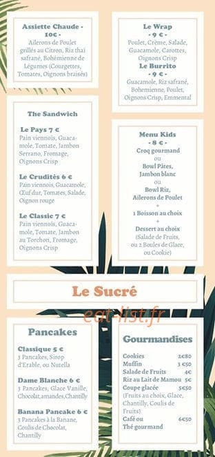 L’Açaï Bowl — carte page 4