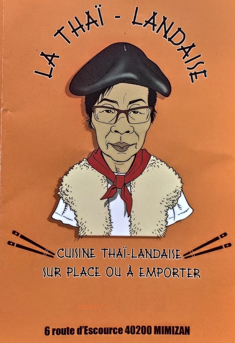 La Thaï-Landaise — carte page 1