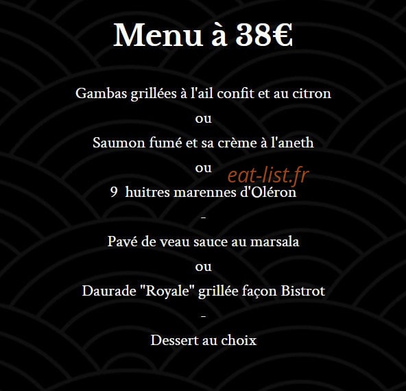 Le Bistrot de la Mer — carte page 7