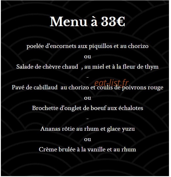Le Bistrot de la Mer — carte page 5
