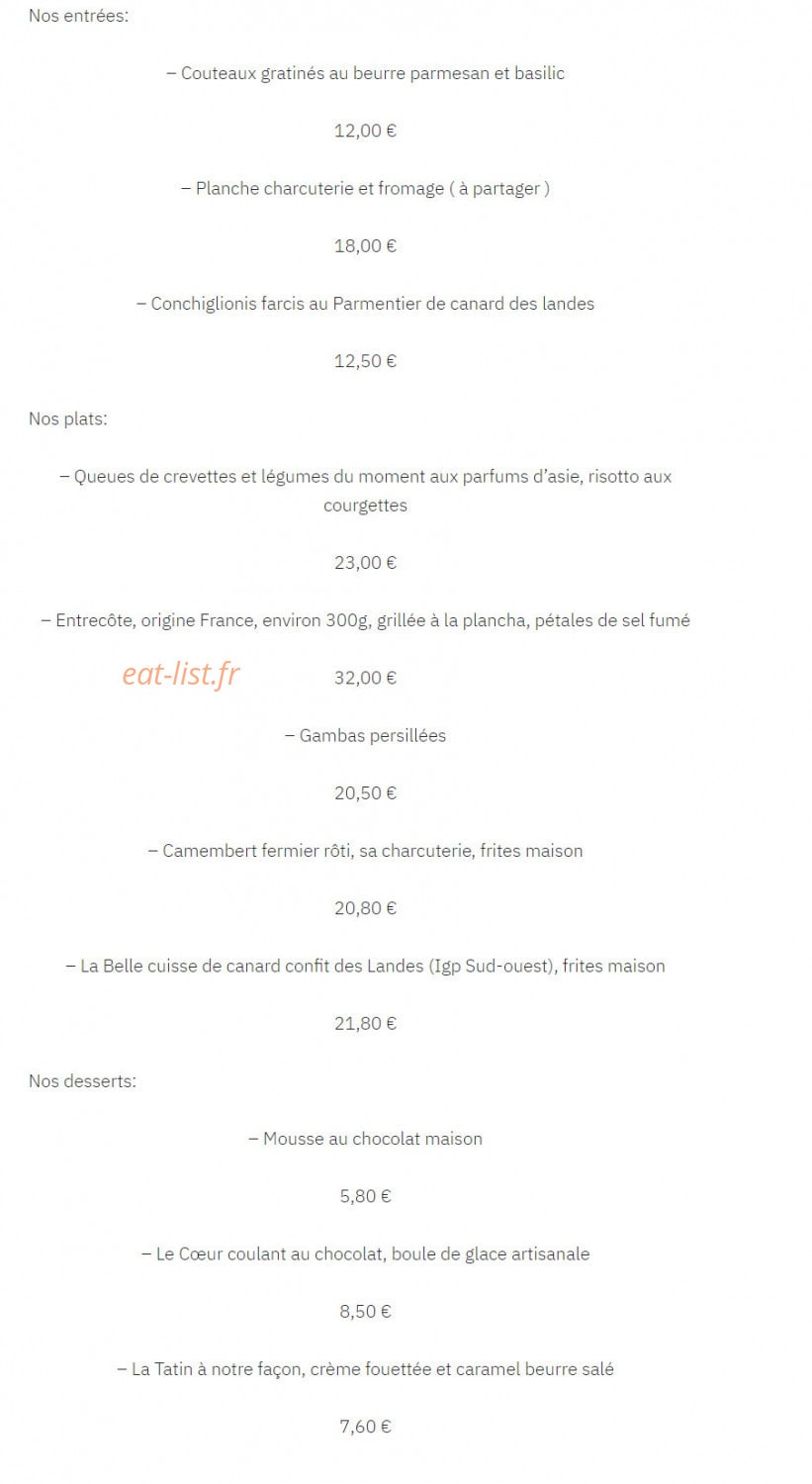 Les Pieds dans le Plat — carte page 1