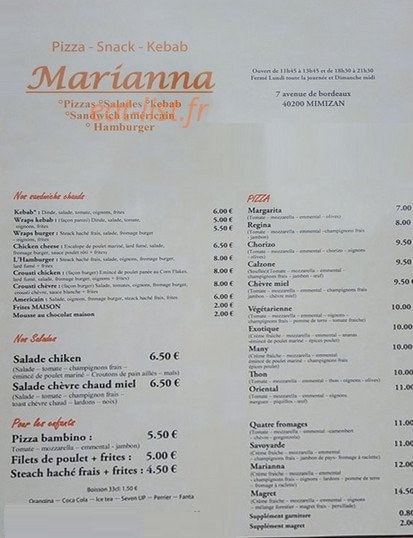 Marianna — carte page 1