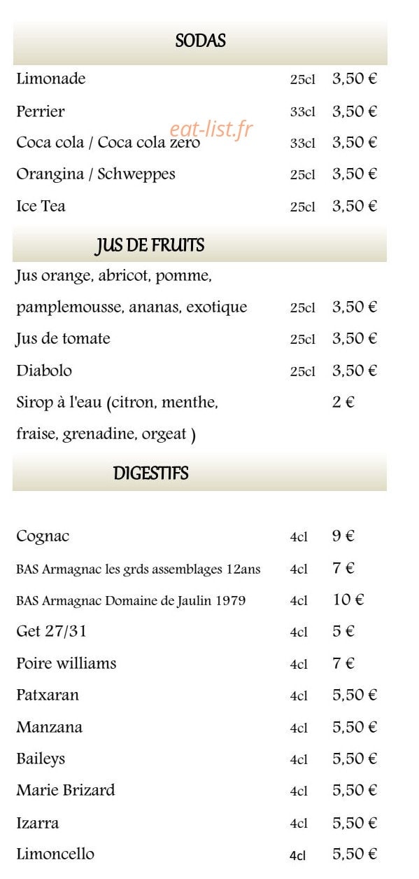 Ô Courant — carte page 9