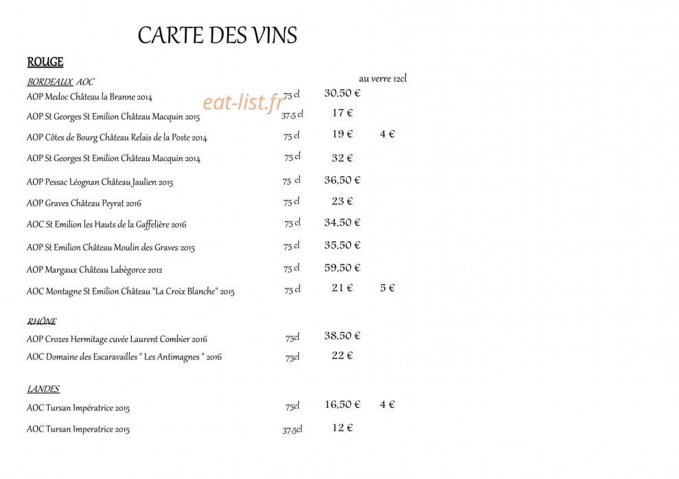 Ô Courant — carte page 5