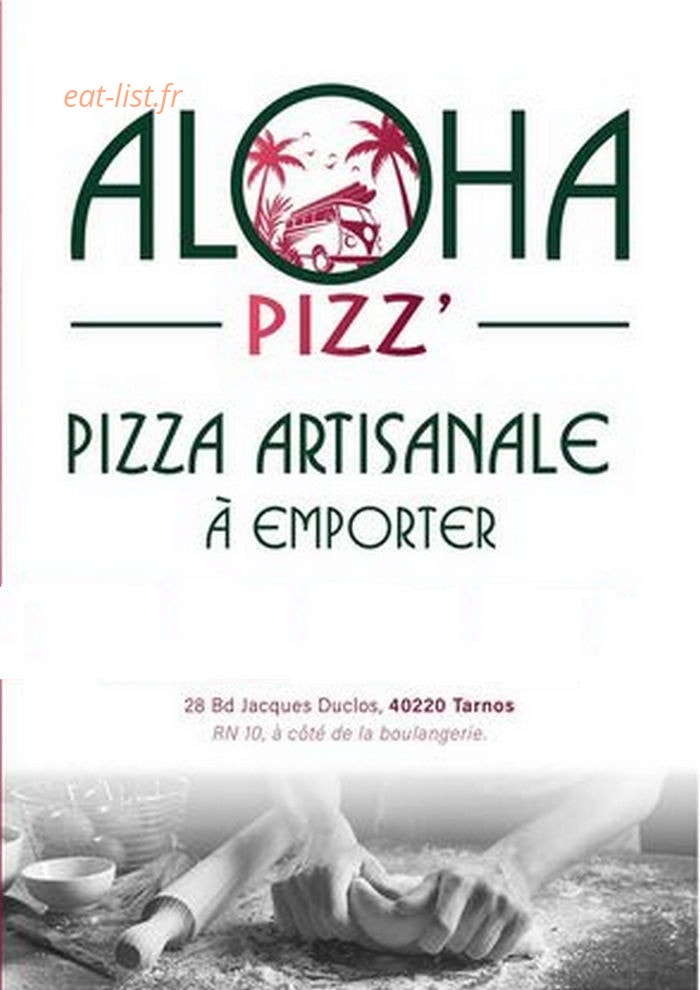 Aloha Pizz' — carte page 1
