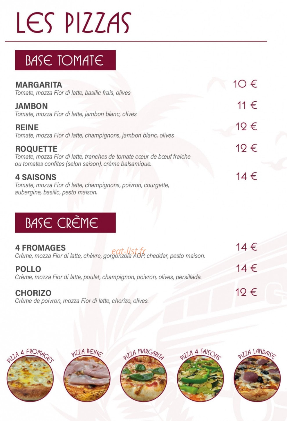 Aloha Pizz' — carte page 2