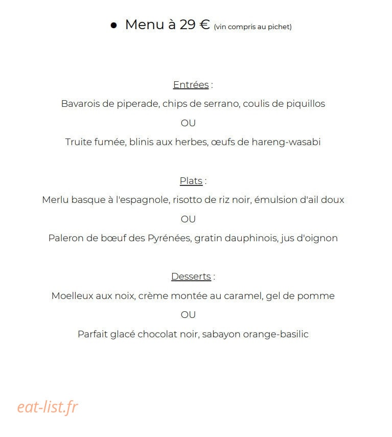 Bar Restaurant Lairrial — carte page 7