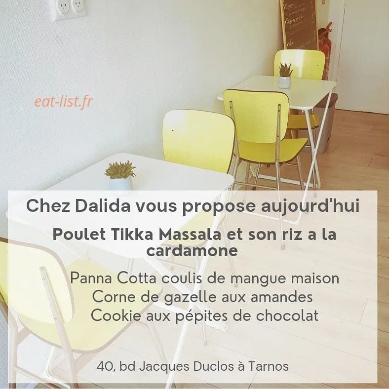Chez Dalida — carte page 1