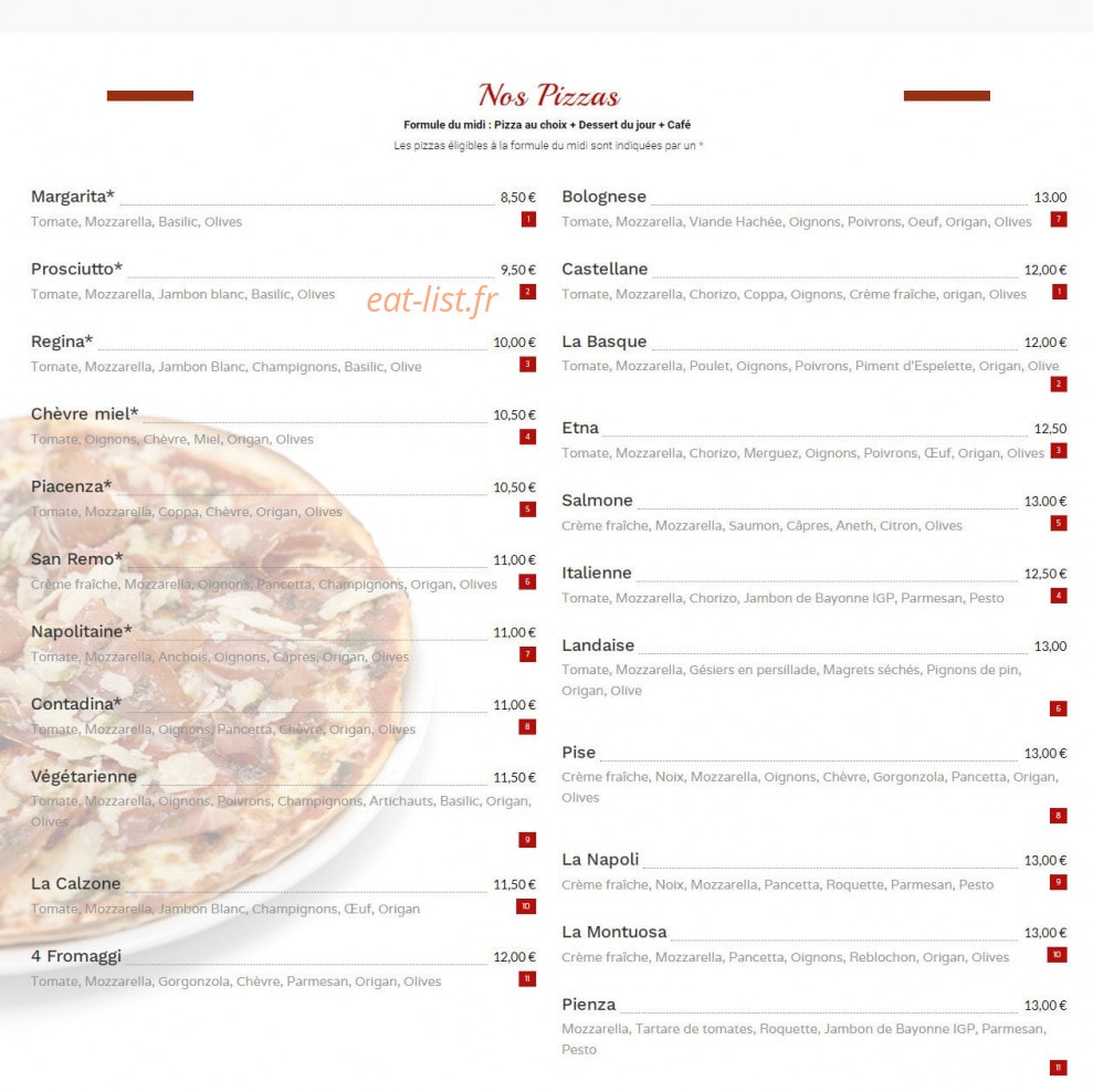Le Napoli — carte page 1