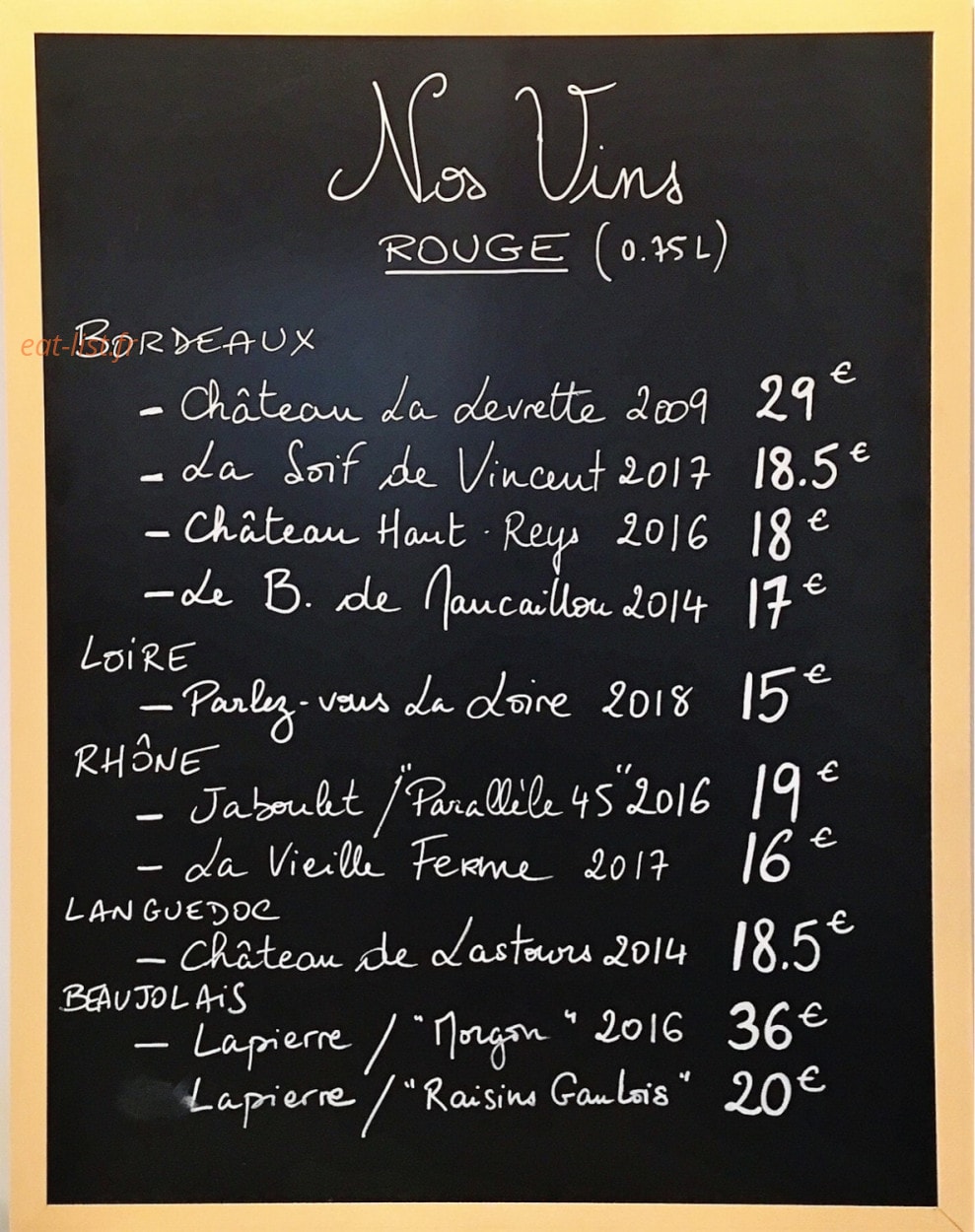 O Bistro.T — carte page 4