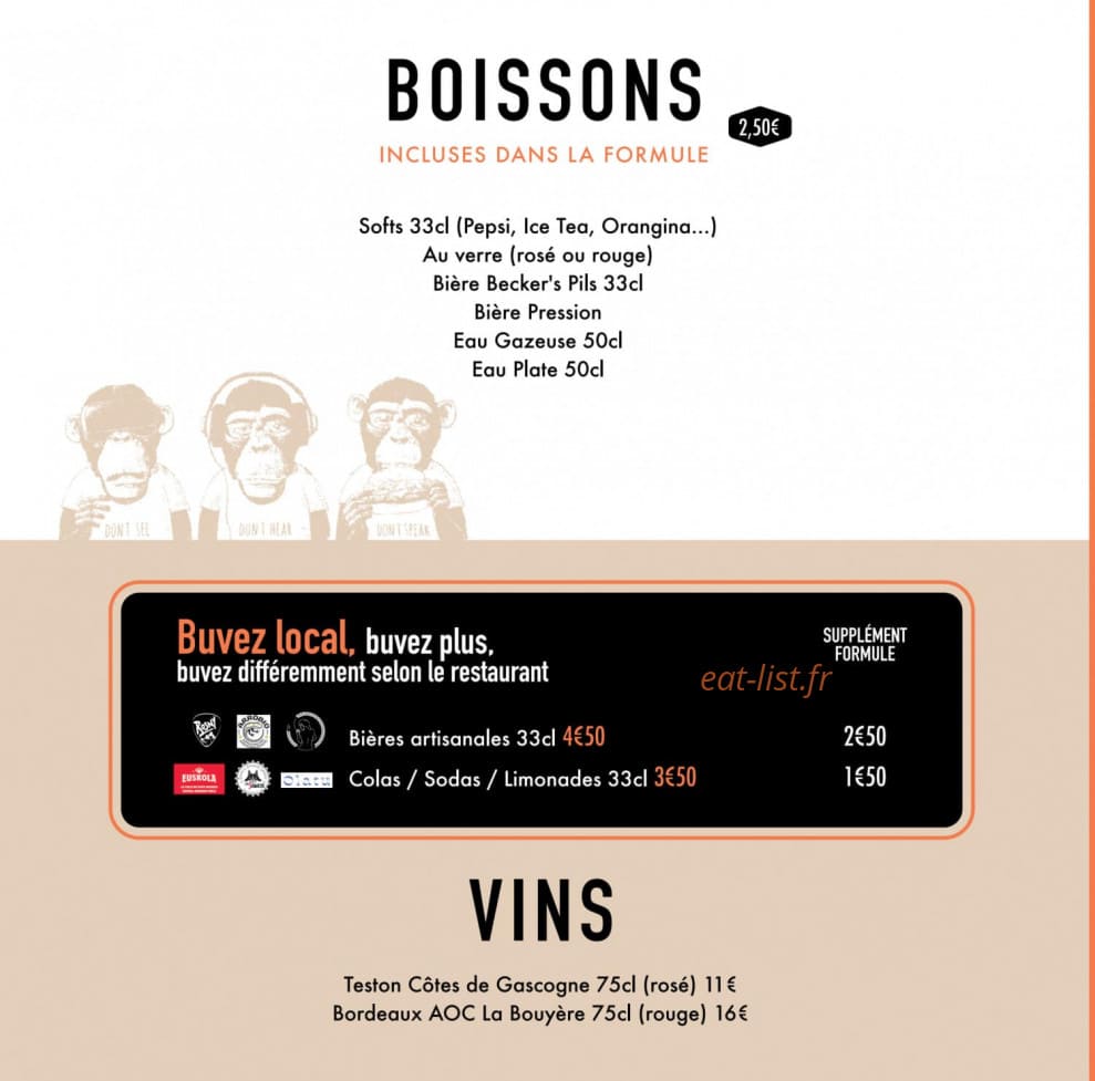 SB Artisans Burger — carte page 6