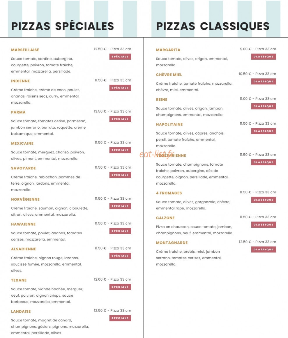 La Ch'tit Frite — carte page 4