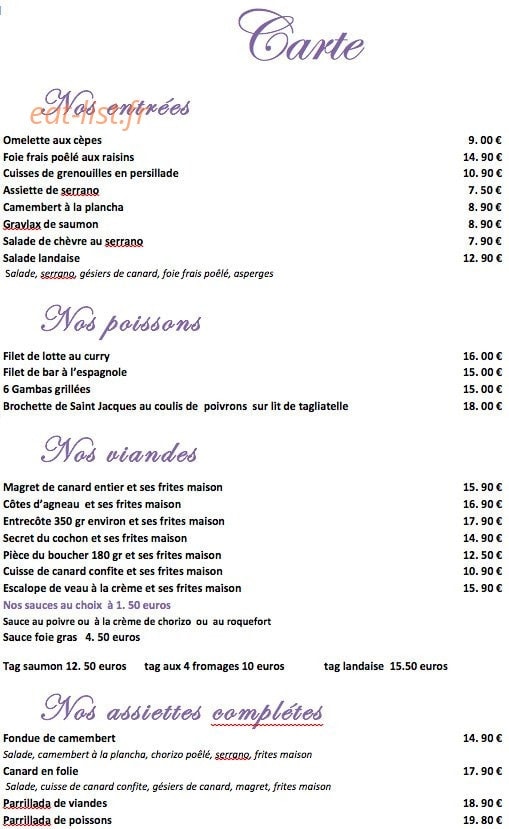 La Gargouille — carte page 1