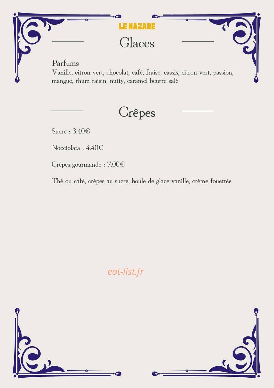 Le Nazaré — carte page 6