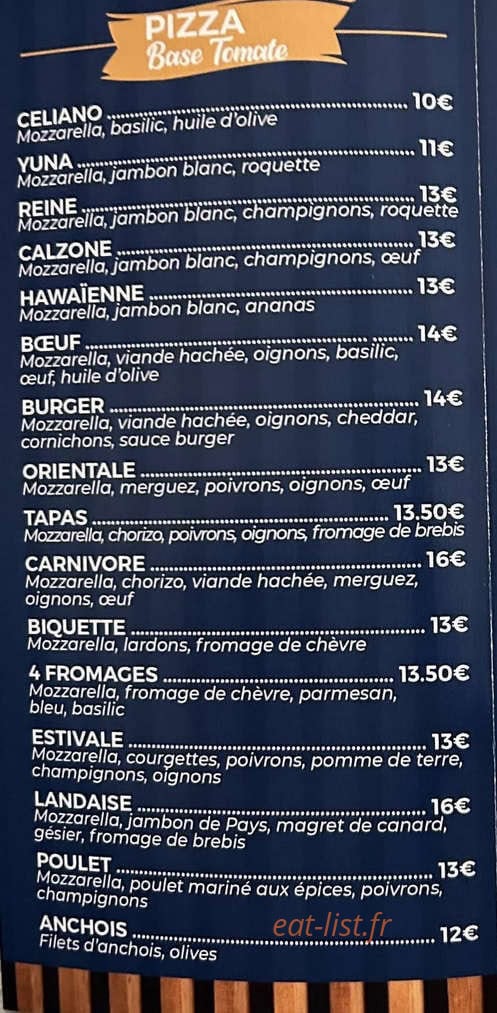 Pizz'Landes — carte page 2