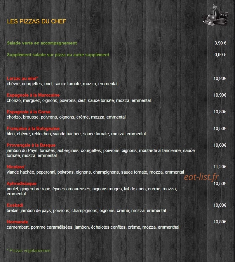 Pizza Nicolass — carte page 4