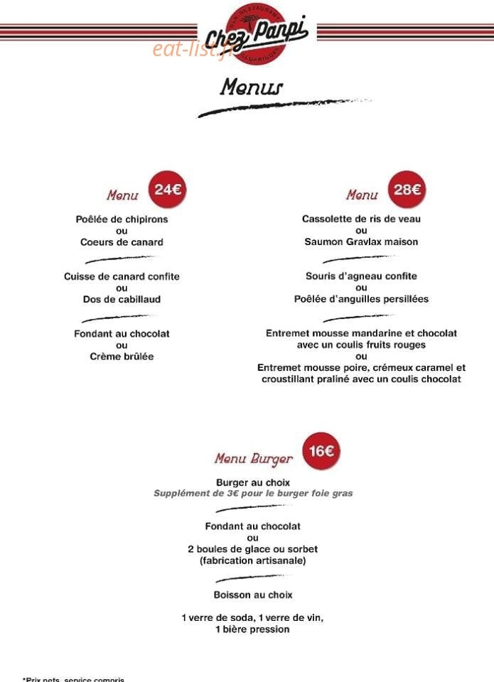 Chez Panpi — carte page 3