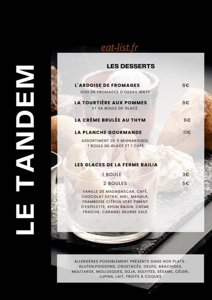 Le Tandem — carte page 6