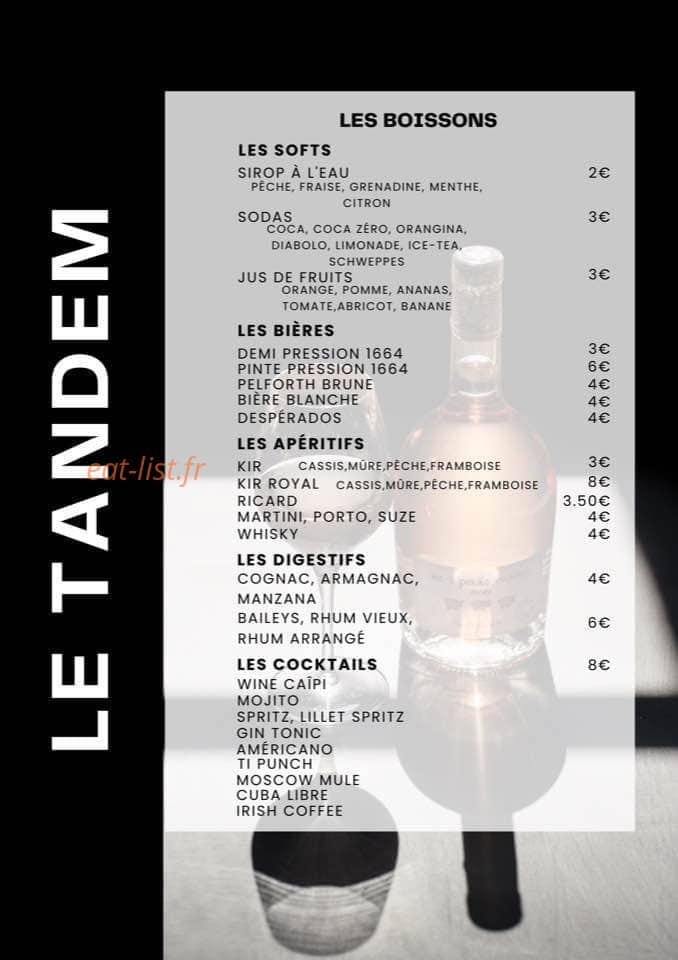 Le Tandem — carte page 4