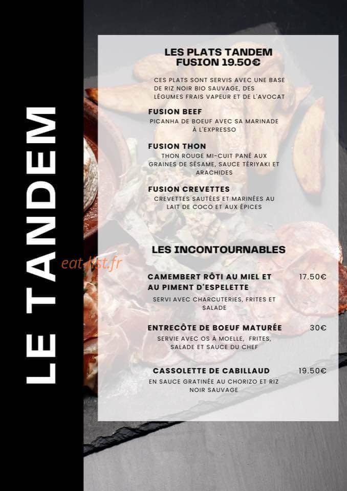 Le Tandem — carte page 2