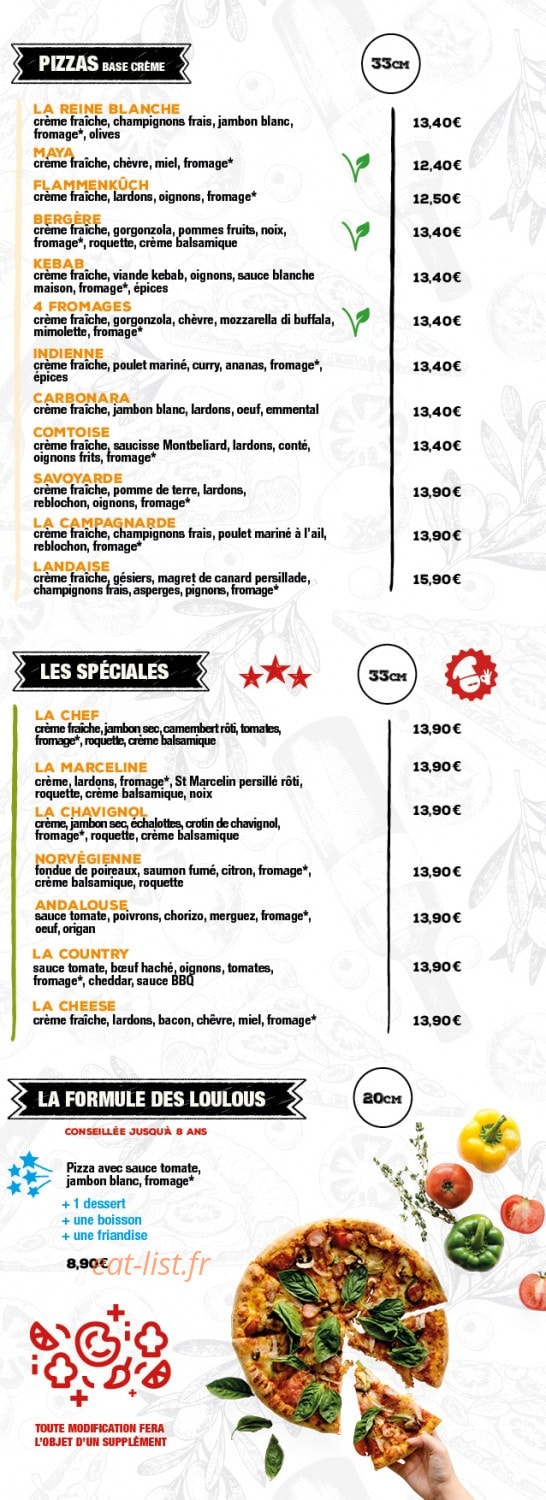 Pizza Bella — carte page 2