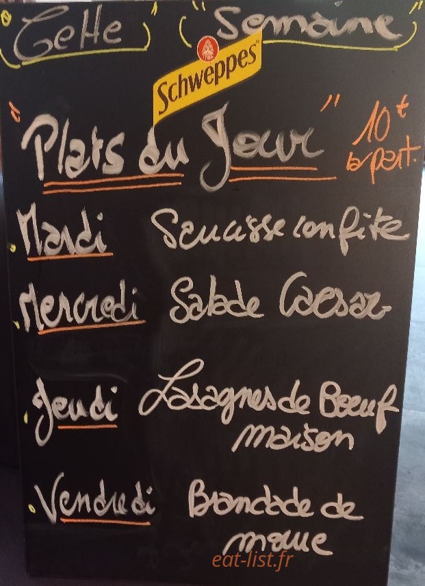 Au Relais Gascon — carte page 1