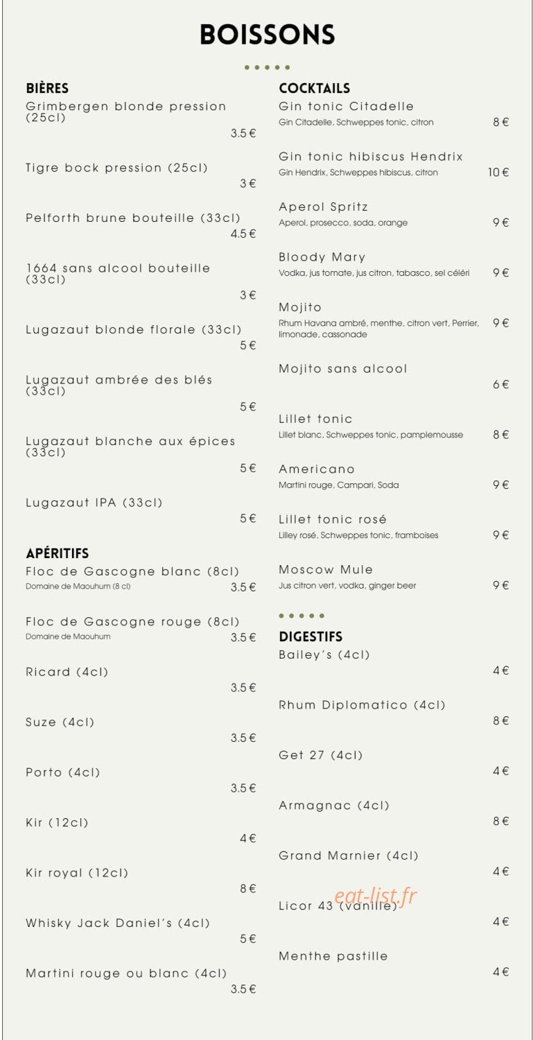 Les Allées — carte page 4
