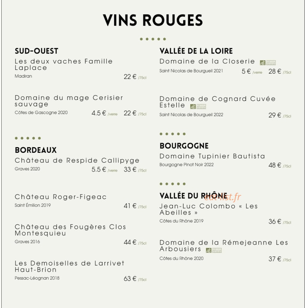 Les Allées — carte page 2