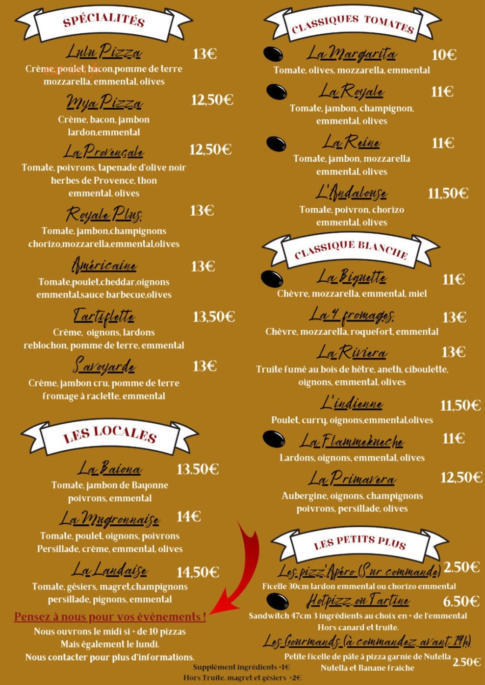 Chez Lulu — carte page 2