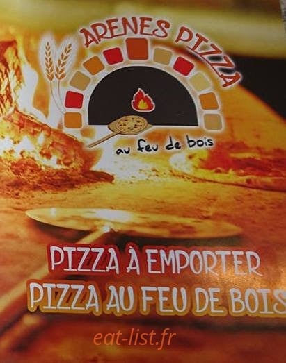 Arenes Pizza — carte page 1