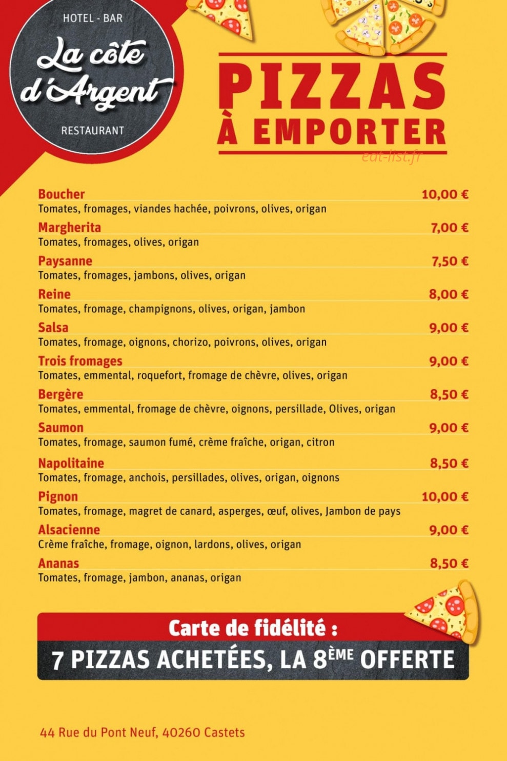 La Côte d'Argent — carte page 1