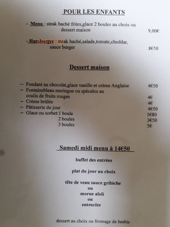Chez Gilles — carte page 2
