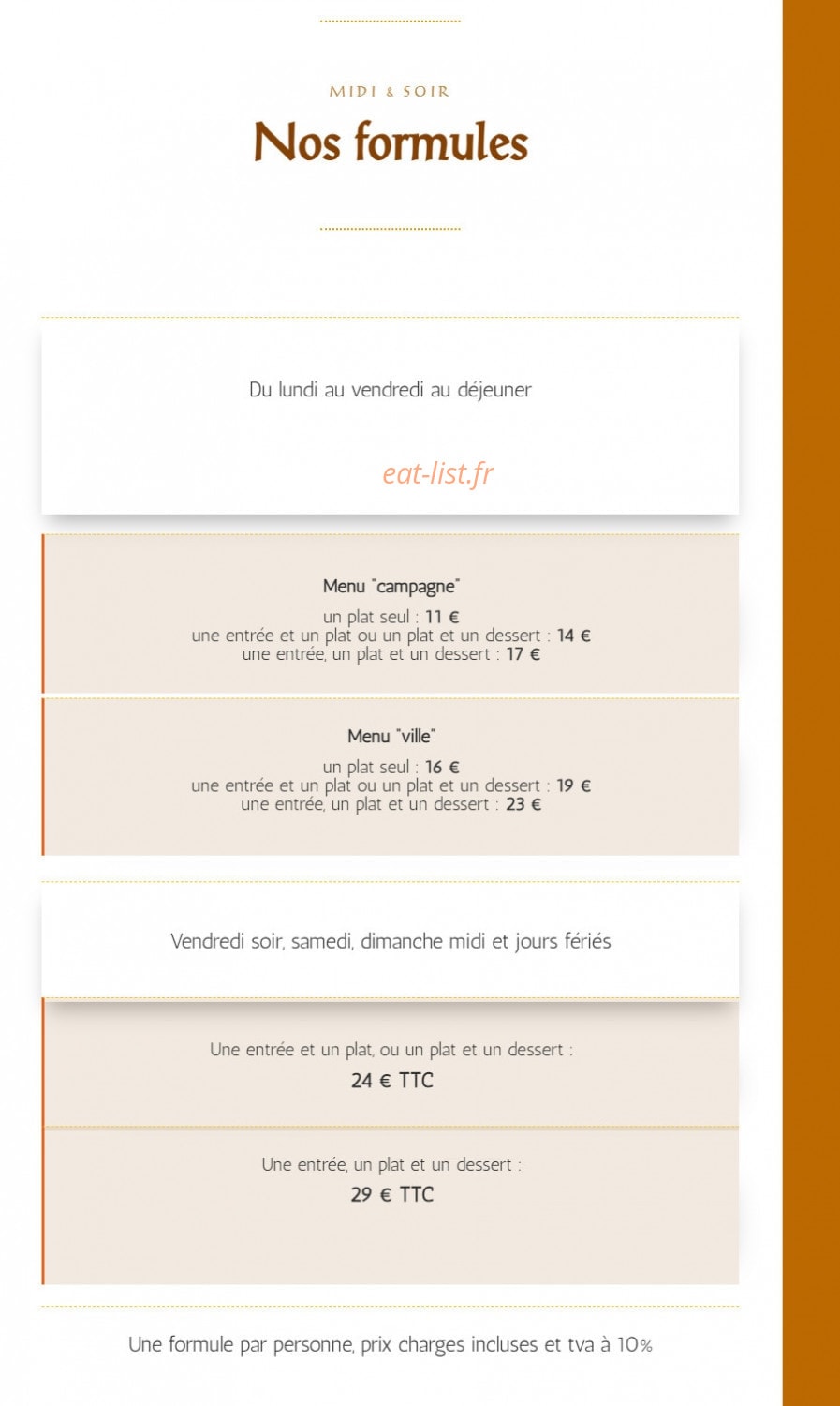 Aux trois petits cochons — carte page 2