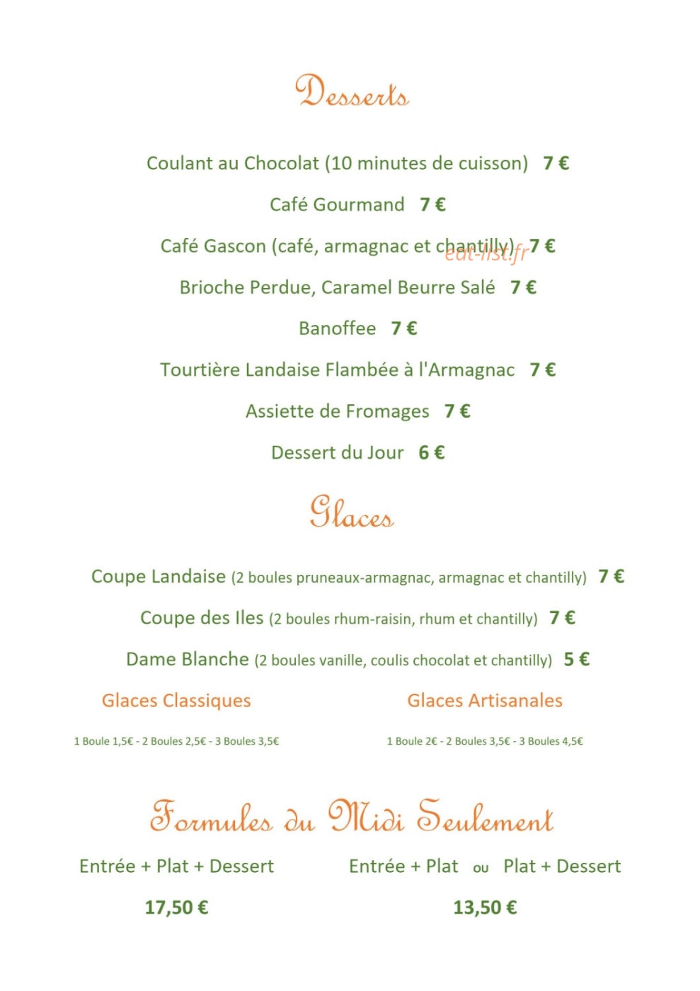 Abor Hôtel — carte page 2