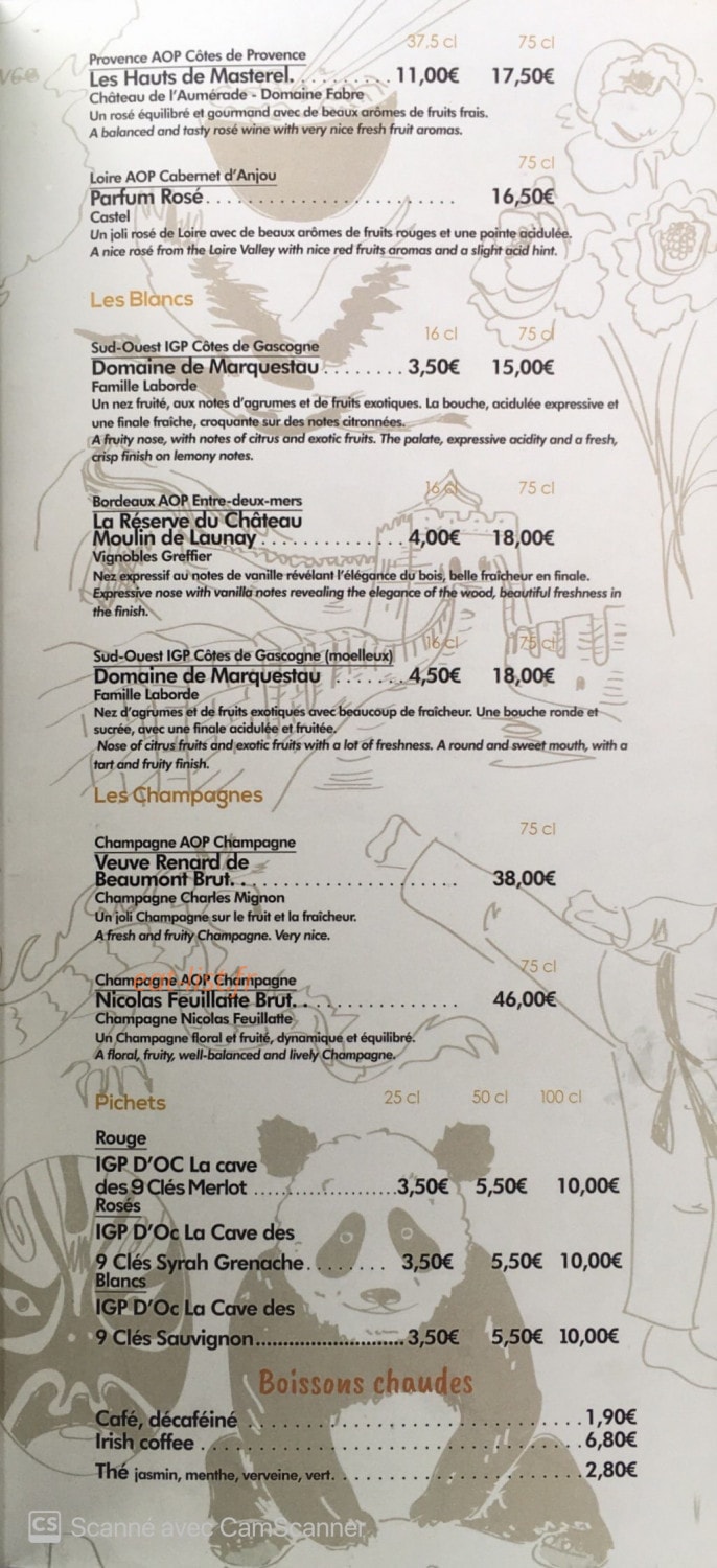 Taste & buffet — carte page 4