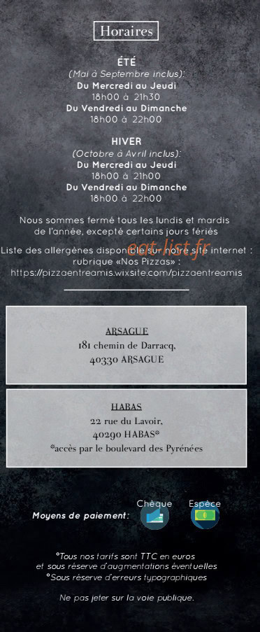 Entre Amis — carte page 6