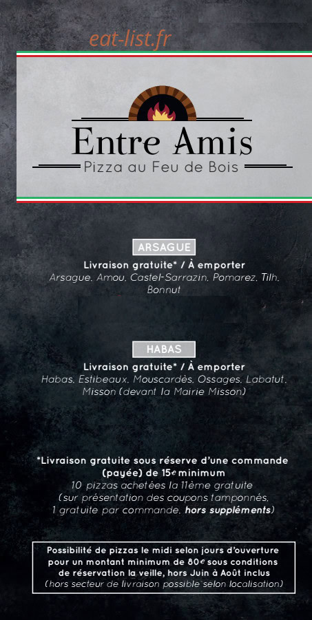 Entre Amis — carte page 1