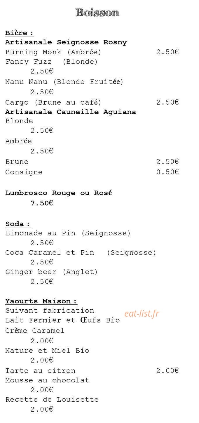 Louis la Pizza — carte page 4