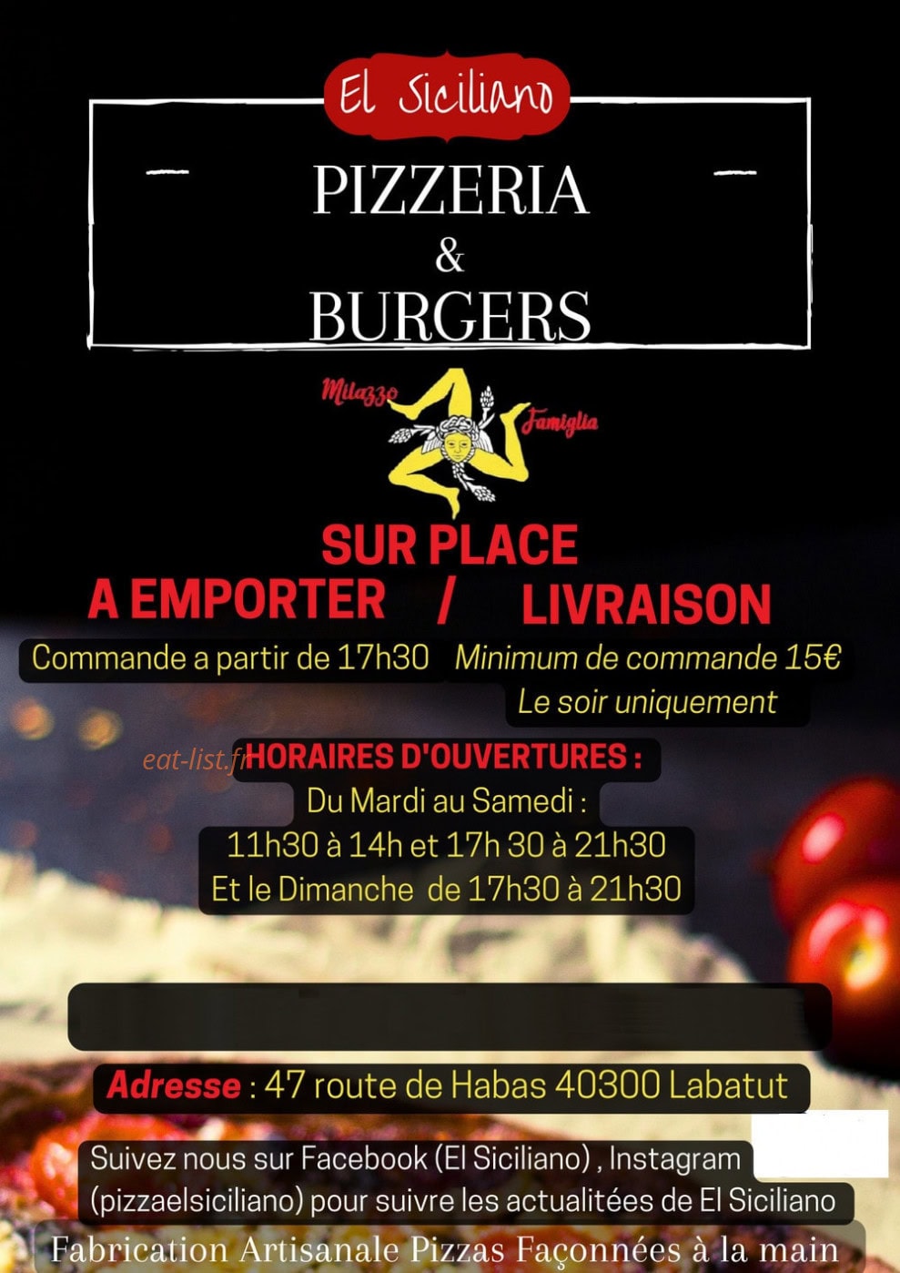 El Siciliano — carte page 6