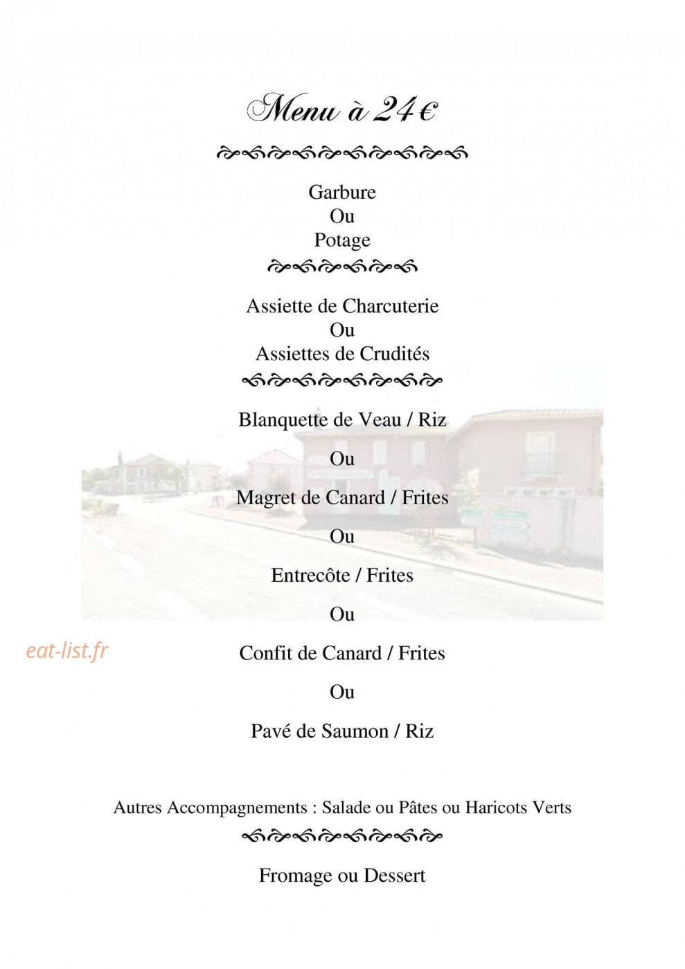 L'auberge du Bousquet — carte page 4