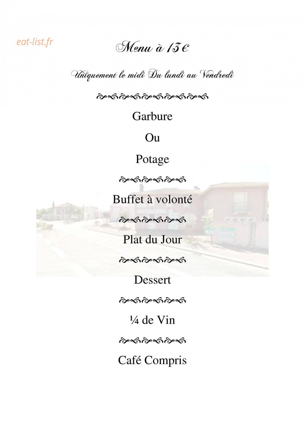L'auberge du Bousquet — carte page 3