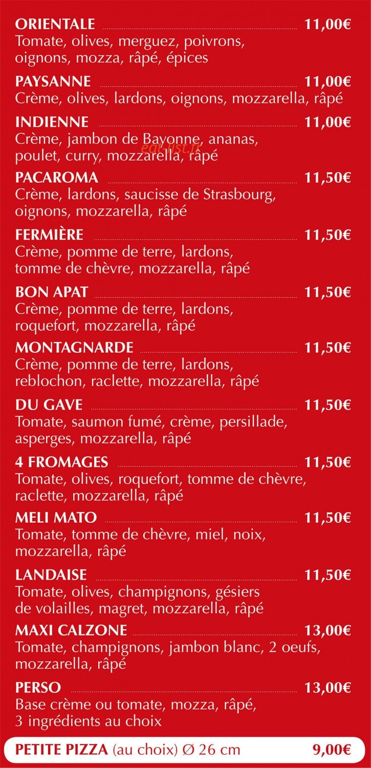 Bon Apat — carte page 2