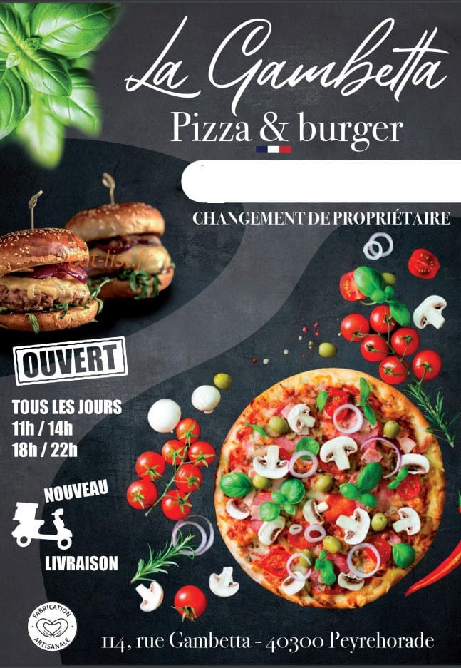 La Gambetta — carte page 1