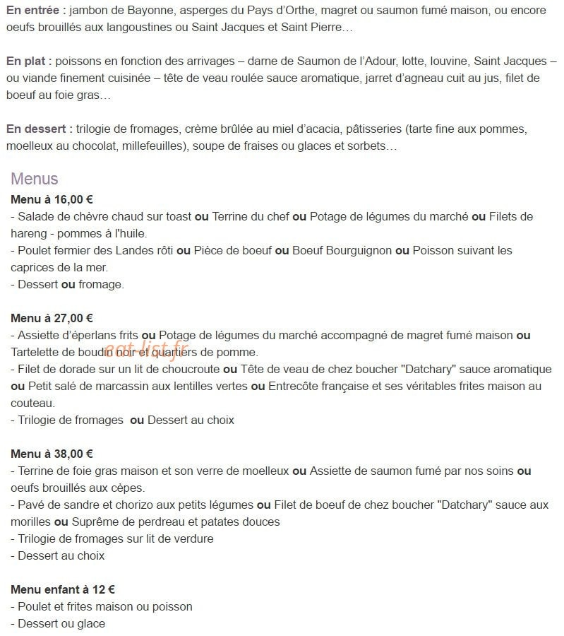Le Central — carte page 1
