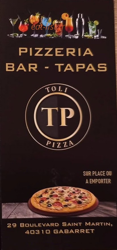 Toli Pizza — carte page 1