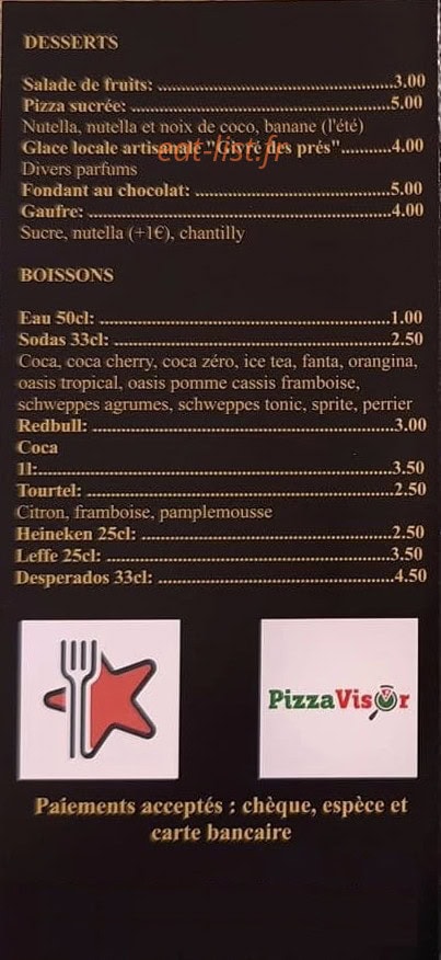 Toli Pizza — carte page 4